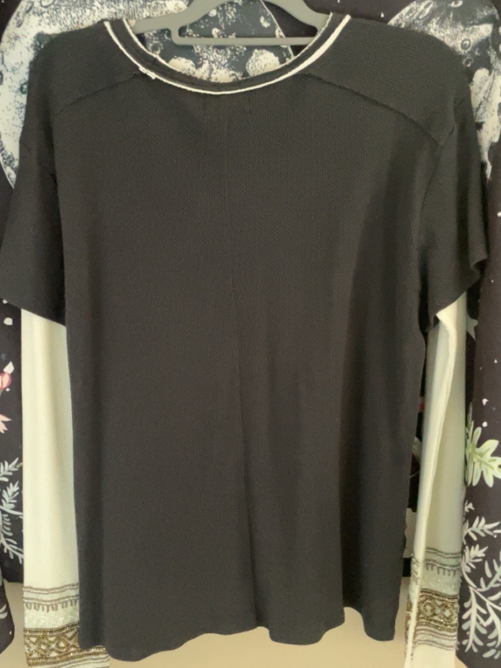 Free People Beaded Cuff Twofer Thermal - Picture 4 of 4